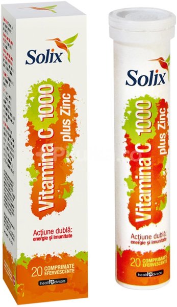 Vitamine si minerale Solix Vitamina C 1000+ Zn,